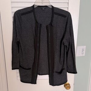 Ann Taylor Charcoal Gray Cardigan